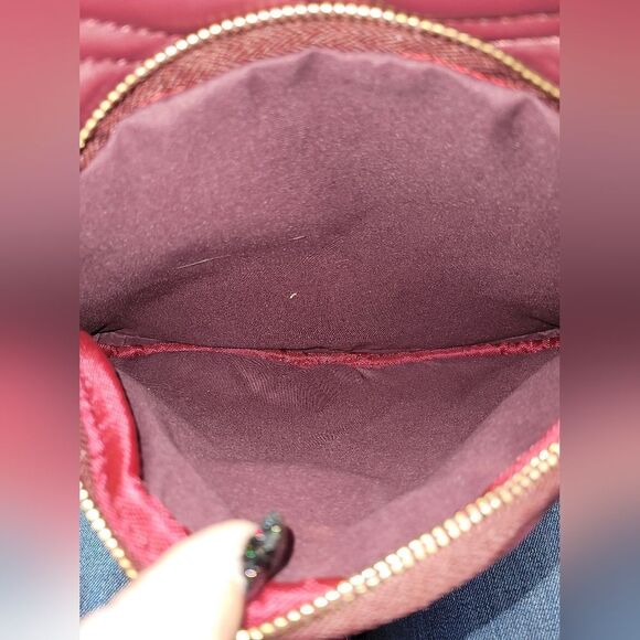 NWT Badgley Mischka Pocket Studded Backpack in Plum - Picture 10 of 14